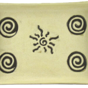 Mara Stoneware 13"X9" Rectangular Platter - Sunburst