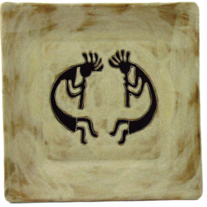 Mara Stoneware 9" Square Salad Plate - Kokopellis