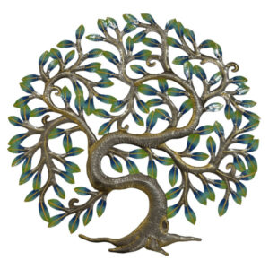 Medium Painted Sinuous Tree Wall Art 21"