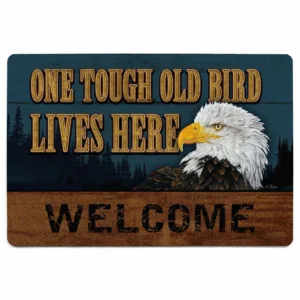 One Tough Old Bird – Bald Eagle – 2×3 Floor Mat