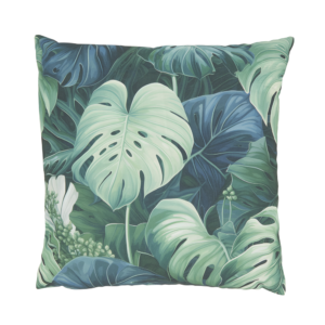 Philodendrons Outdoor Pillow - Green (18″ x 18″ Square)