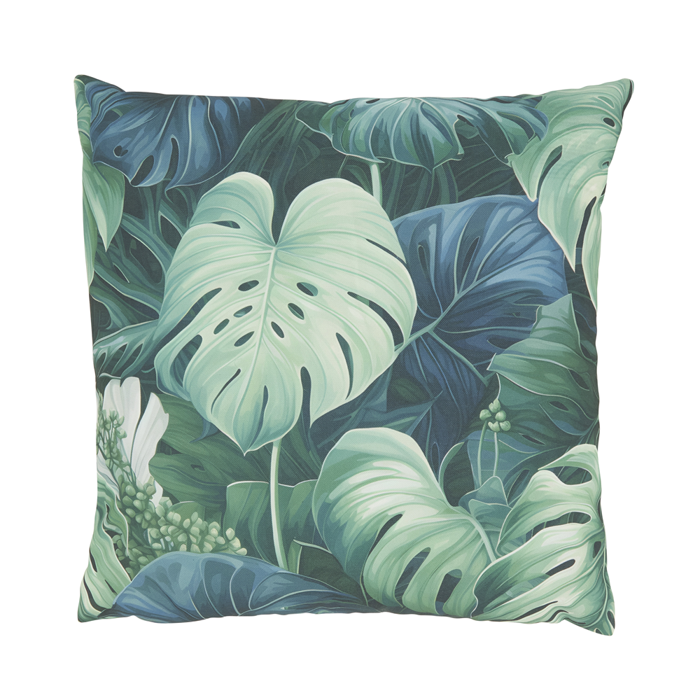 Philodendrons Outdoor Pillow - Green