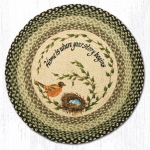 Robins Nest Round Patch Rug 27"