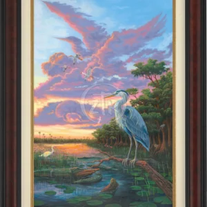 Spirit of Everglades - Great Blue Heron - Limited Edition Canvas