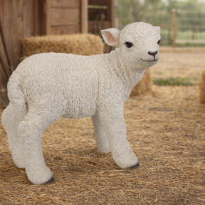 Standing Lamb Garden Statue