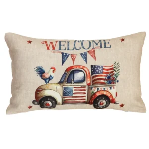 4th of July Outdoor Pillow 14″ x 26″ (Set of 2)