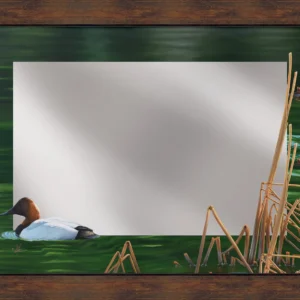 A Beautiful Day - Canvasback - 16" x 24" Mirror Framed Barnwood