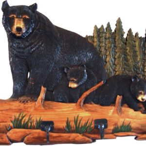 Bear Family Coat Rack 28" x 20"
