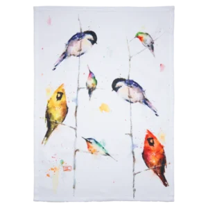 Birds on Branches Tea Towel Set of 4