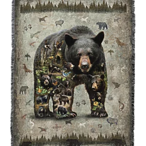 Black Bear Blanket 73" x 54"