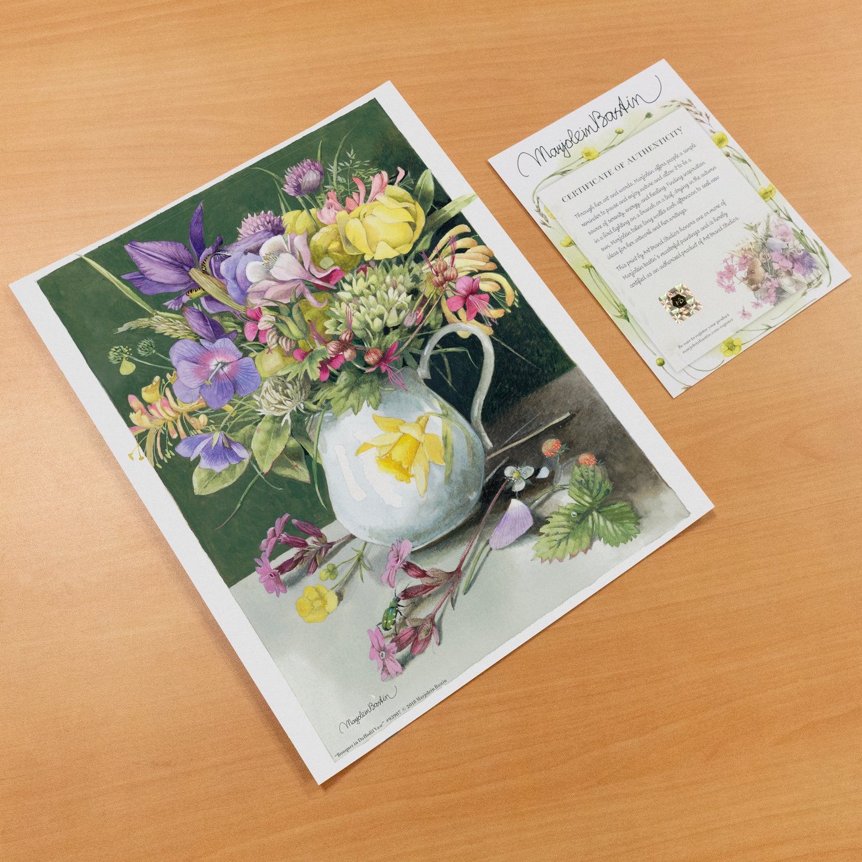 Bouquet in Daffodil Vase Art Prints
