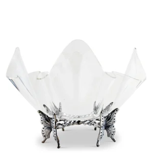 Butterfly Stand Acrylic Bowl 14"