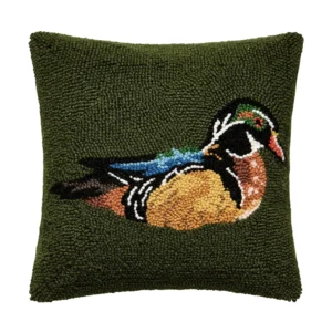 Camp Wandawega Wood Duck Hook Pillow 14x14