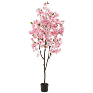 6’ Cherry Blossom Artificial Tree in Pink