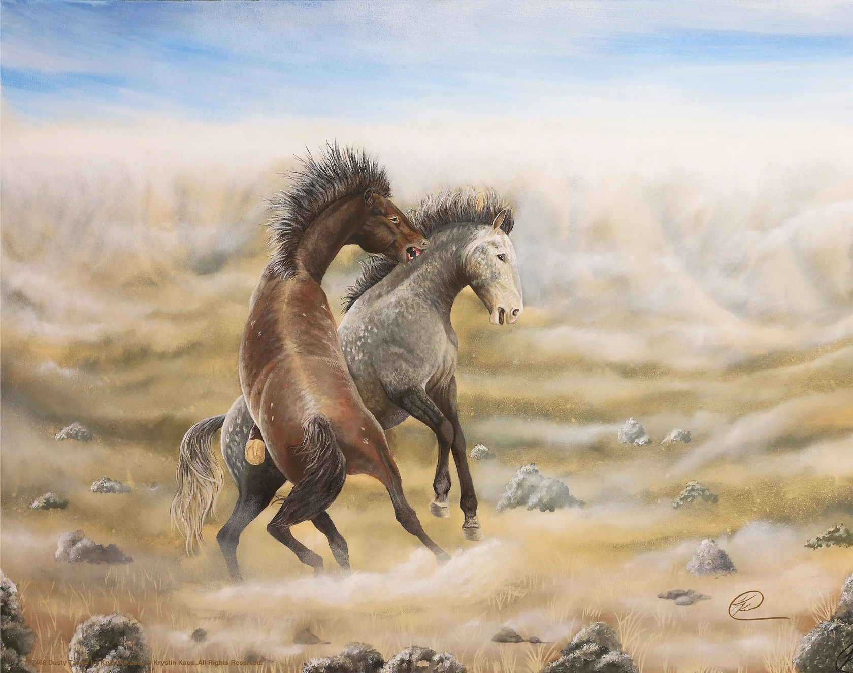 Dusty Tussel - Wild Horses - 11″ x 14″ Art Print