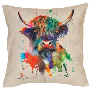 Highland Cow Outdoor Pillow 18" x 18" (Set of 2)