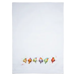 Hummers on a Wire Tea Towel Set of 4