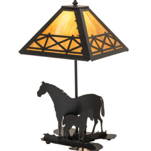 22" High Mare and Foal Table Lamp