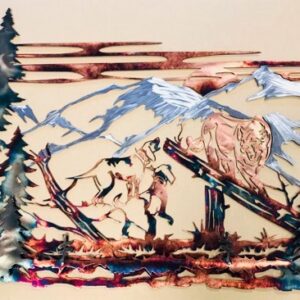 Mountain Lions Last Stand Metal Wall Art