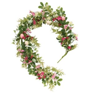 New Growth Blooms & Eggs Garland - 4 Ft