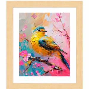 Radiant Serenade - Warbler in Bloom - Art Prints