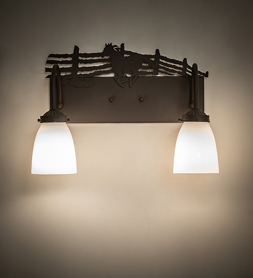 Running Horses 2-Light Vanity Light