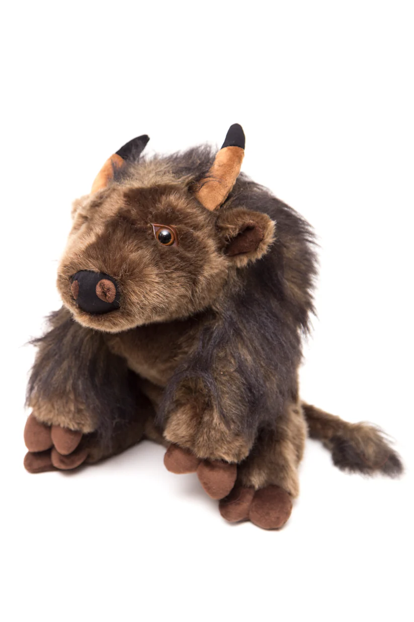 Sitting Buffalo Stuffed Animal