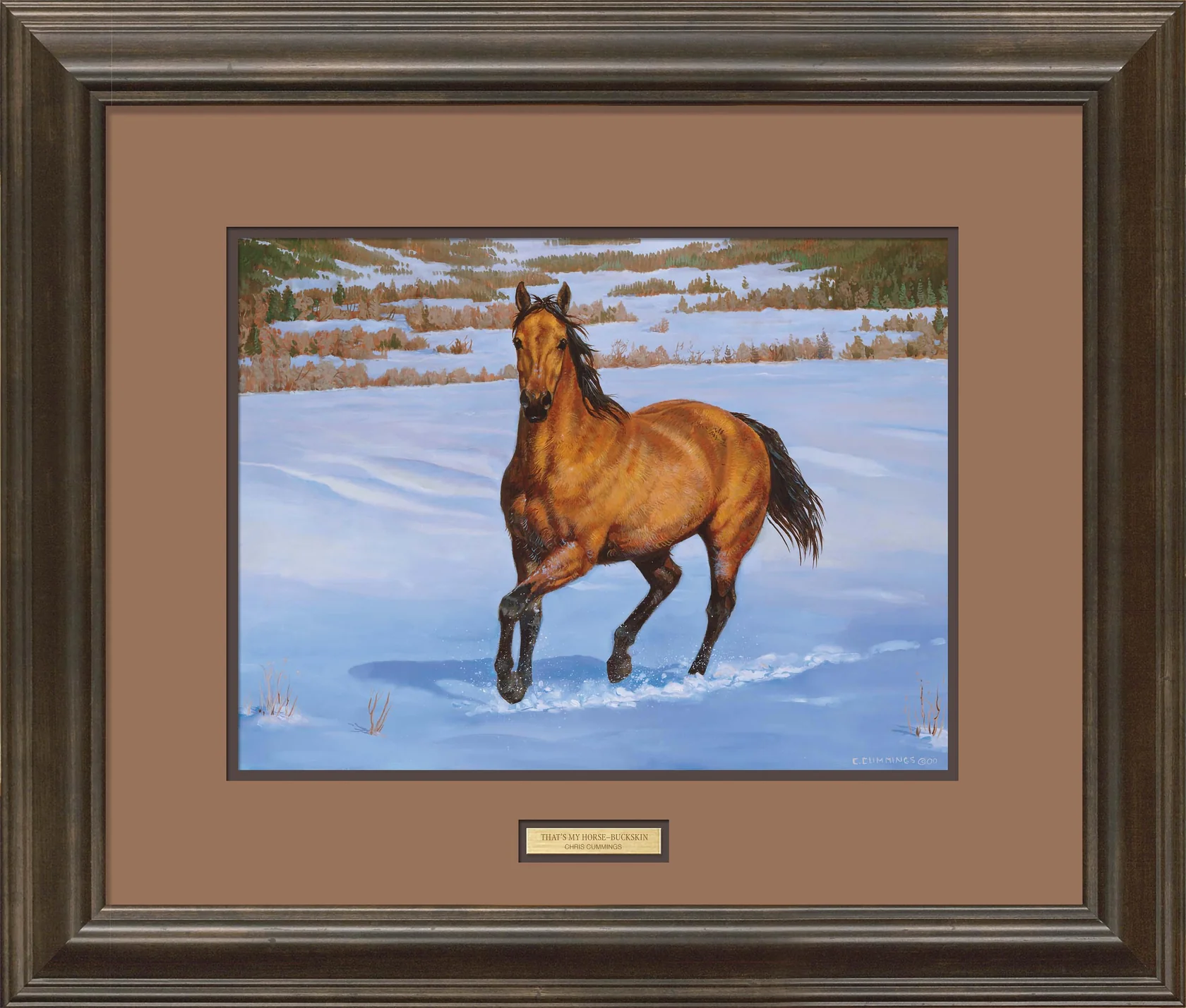 That's My Horse - Quarter Horse - Buckskin - Paper Print