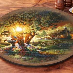 The Colours of Spring - Lazy Susan Turntable