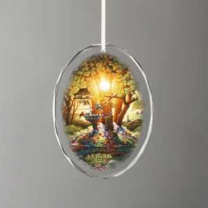 The Colours of Spring - Oval Glass Ornament