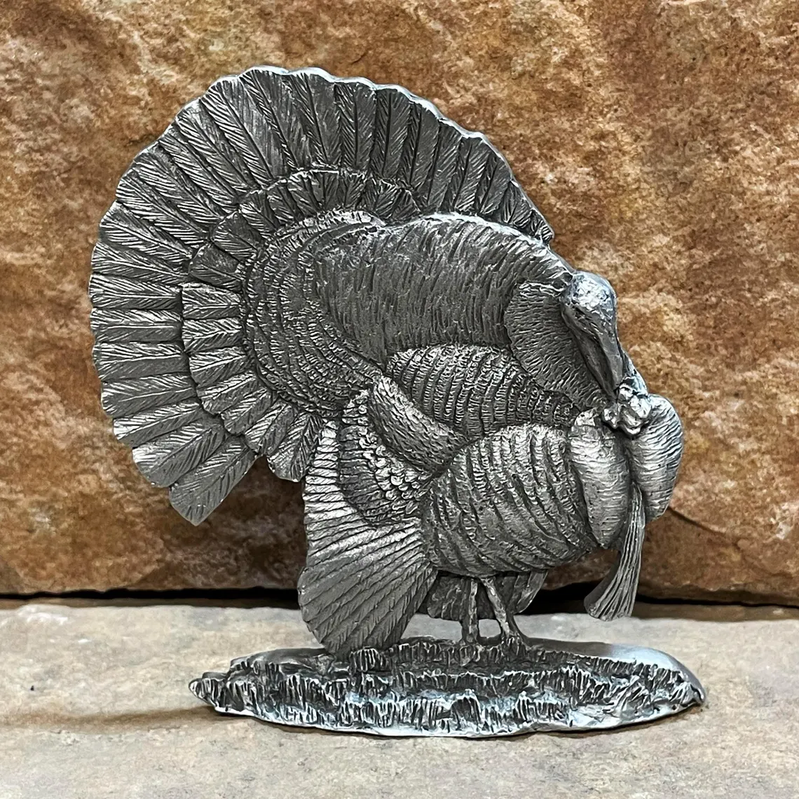 Turkey Pewter Figurine by Andy Schumann