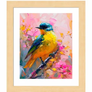 Vibrant Harmony - Songbird in Bloom - Art Prints