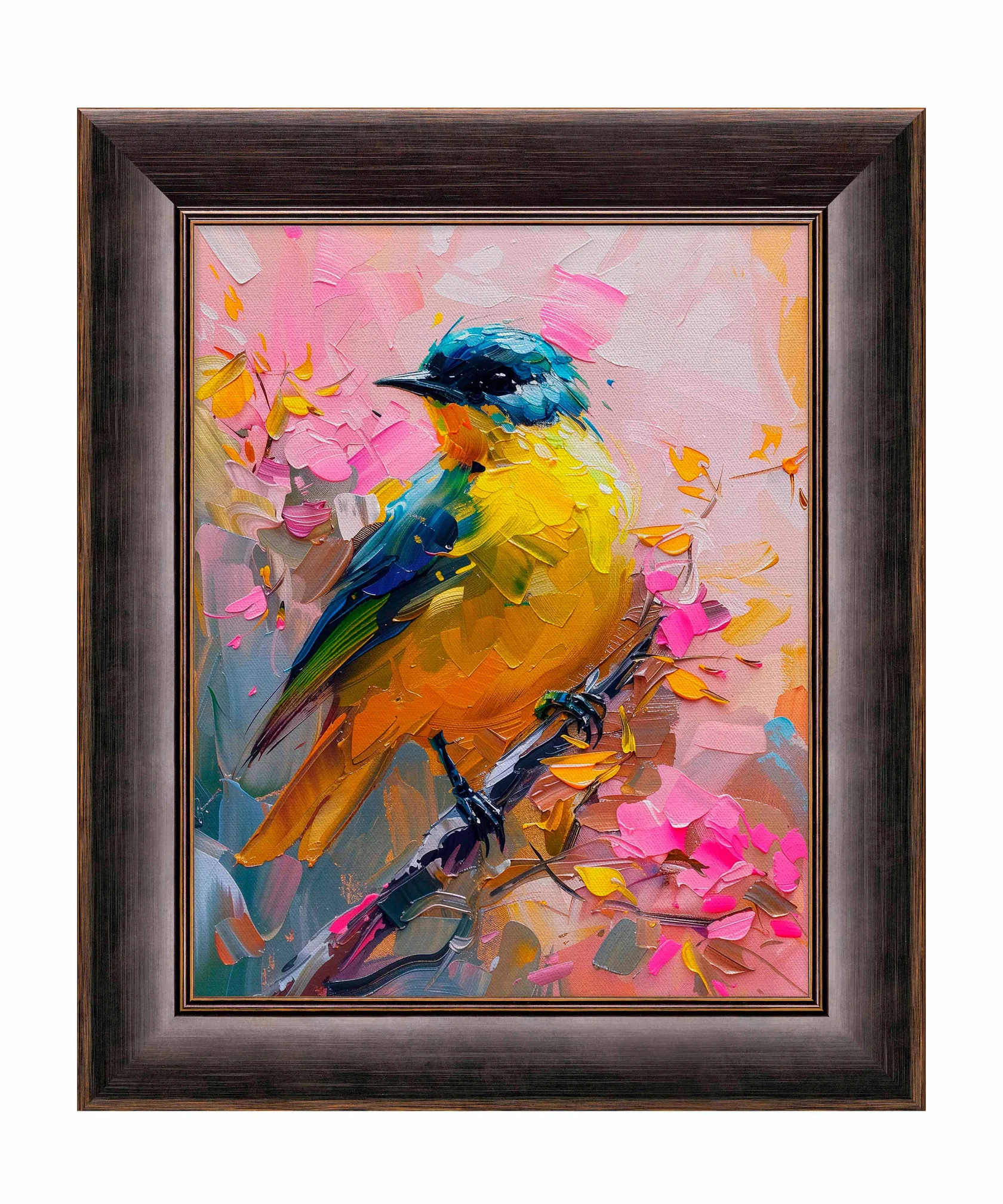 Vibrant Harmony - Songbird in Bloom - Limited Edition Canvas