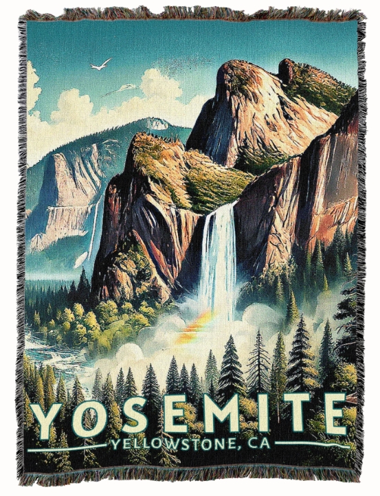 Yosemite National Park Blanket 72β³ x 54β³
