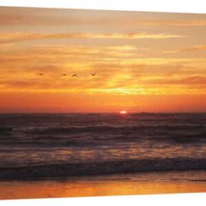 At Days End - Perfect Sunset - Gallery Wrapped Canvas