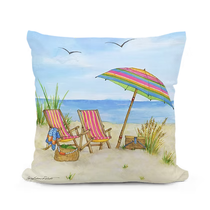 Beach Summer Days Pillow