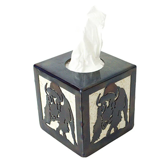 Bison Charging Tissue Box Holder