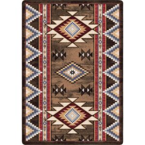 Bow Strings - Brown - Southwest Area Rug