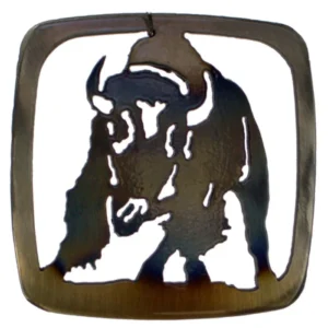 Buffalo Charging Coaster - Set of 4