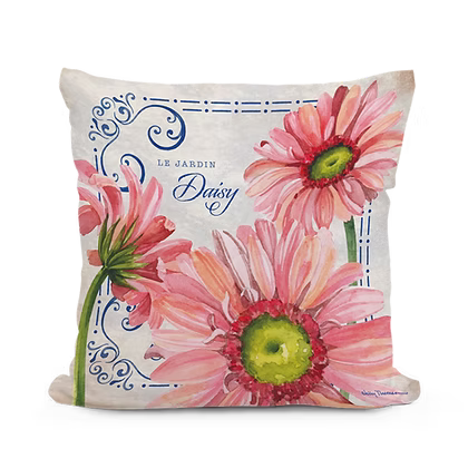 Daisy Pink Pillow