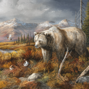 Dinner Is Spooked - Grizzly Bear - Art Prints