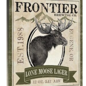 Frontier Brewing Lone Moose Lager - Gallery Wrapped Canvas