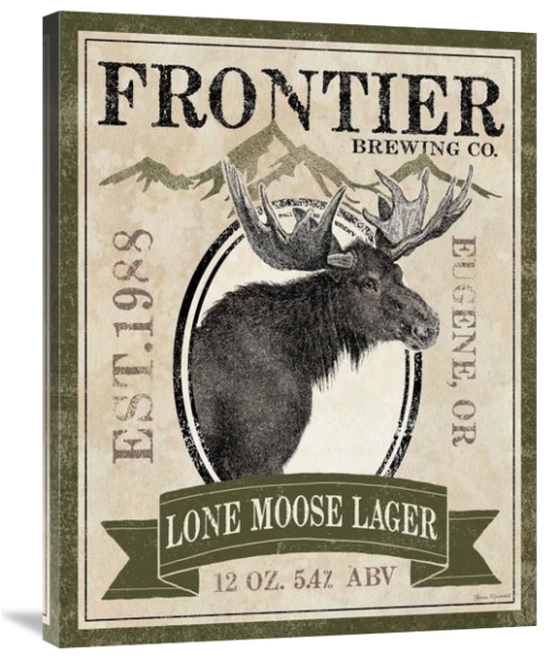 Frontier Brewing Lone Moose Lager - Gallery Wrapped Canvas