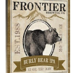 Frontier Burly Bear IPA - Gallery Wrapped Canvas