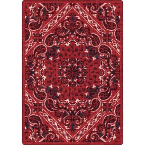 Kerchief - Rodeo Red - Western Area Rug