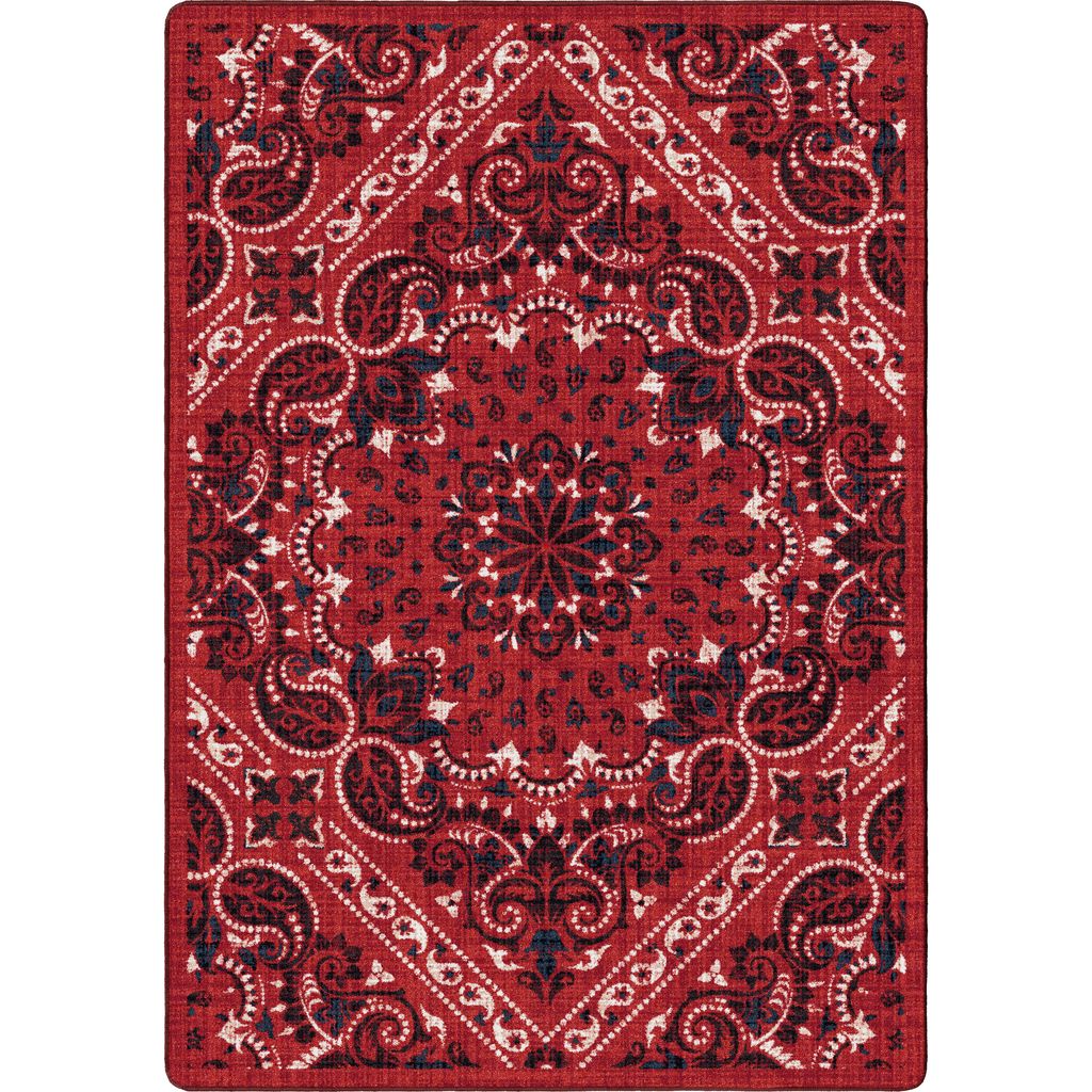 Kerchief - Rodeo Red - Western Area Rug