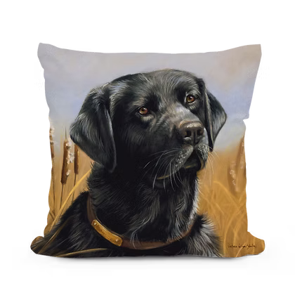 Labrador Black Pillow