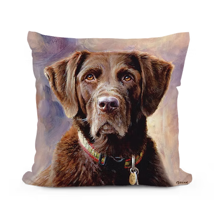 Labrador Chocolate Pillow