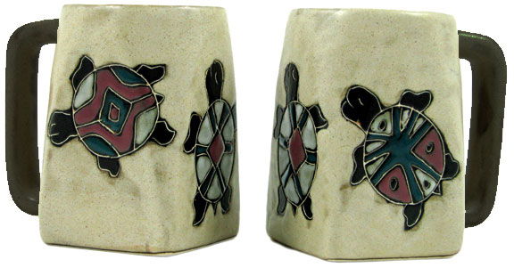 Mara Stoneware Mug - Desert Turtle 12oz (Set of 2)