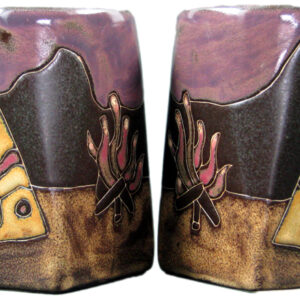Mara Stoneware Mug - TeePee and Camp Fire 12oz (Set of 2)